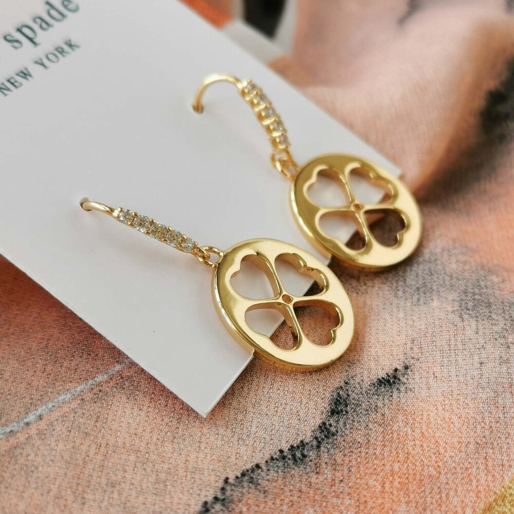 Kate Spade - Symbols Flotal - Gold Drop Earrings - Picture 2 of 3